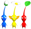 I tre tipi di Pikmin