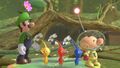Olimar e Luigi in Super Smash Bros. Ultimate.